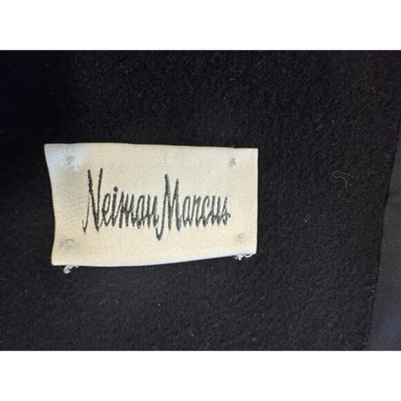 "ANNE KLEIN" Blk Elegant Trench Coat SZ 10 W Belt Cashmere & Wool Blend Money - Picture 9 of 16